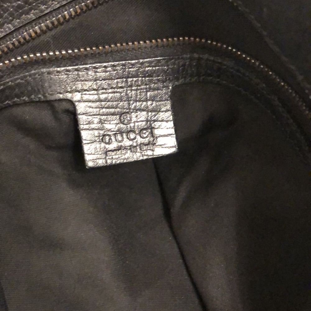 Gucci black fabric & leather trim hobo bag. OBO - Picture 5 of 12